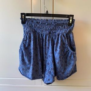 Daily Practice by Anthropologie Weekend Shorts Blue